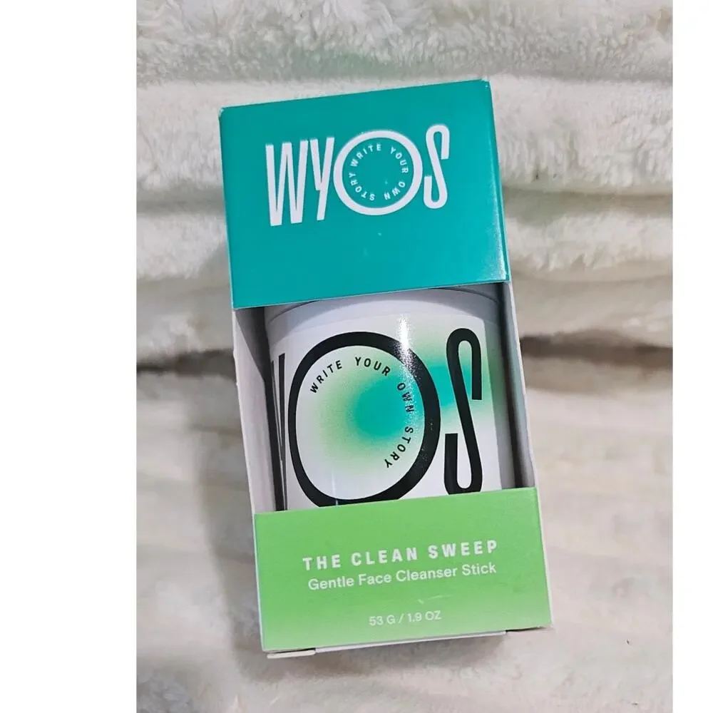 WYOS The Clean Sweep Gentle Face Cleanser Stick New TSA friendly